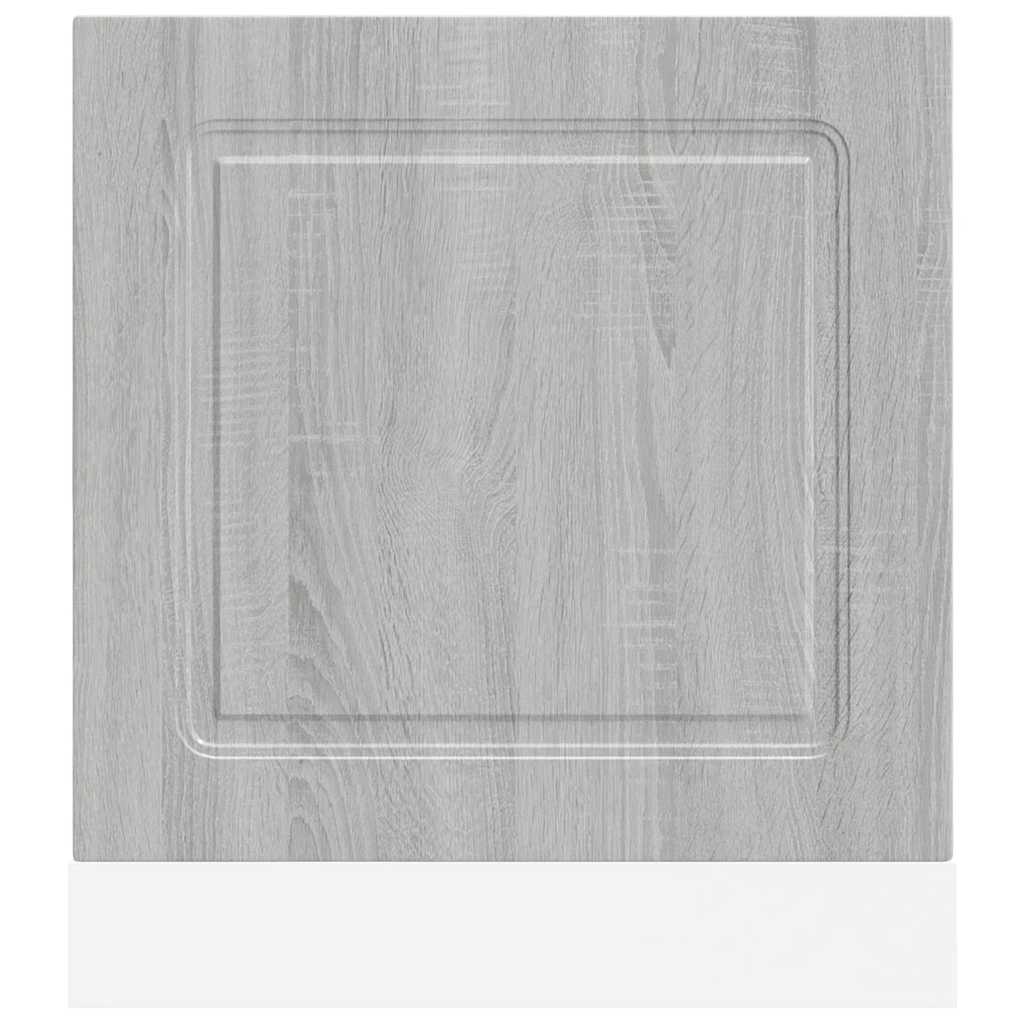 Vaatwaspaneel Kalmar 60x1,5x67 cm bewerkt hout grijs sonoma