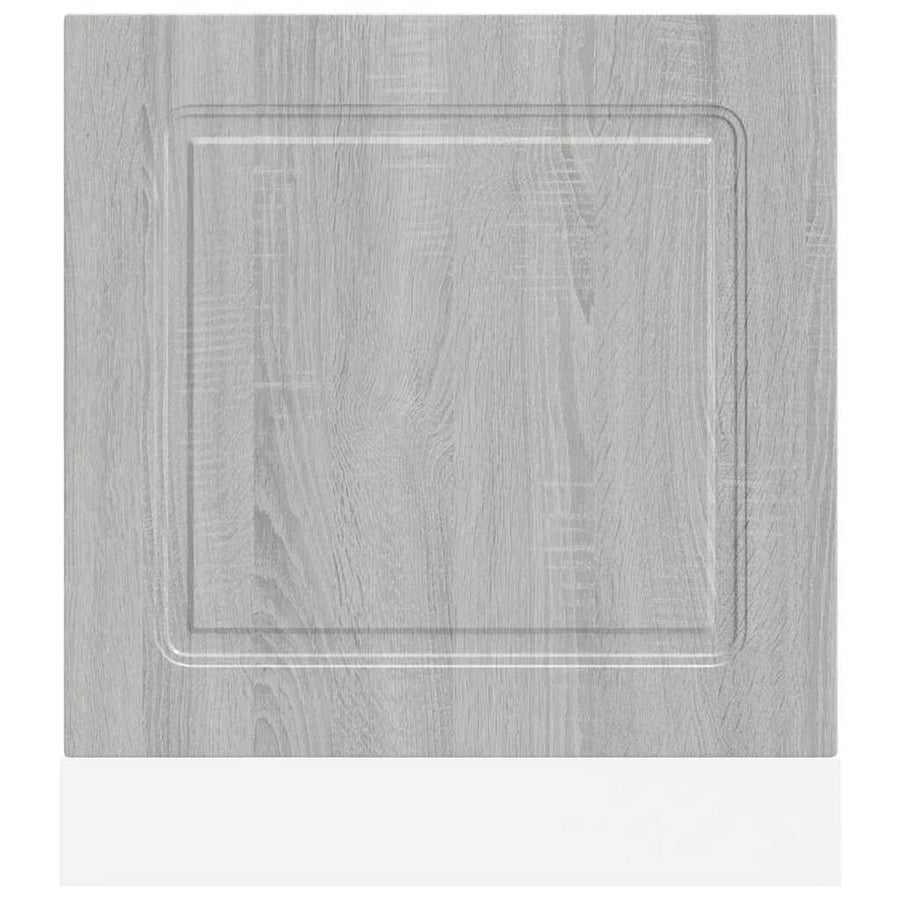Vaatwaspaneel Kalmar 60x1,5x67 cm bewerkt hout grijs sonoma