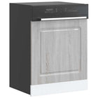 Dishwasher panel Kalmar 60x1.5x67 cm engineered wood grey sonoma
