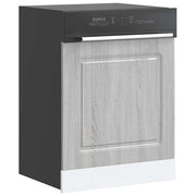 Vaatwaspaneel 60x1,5x67 cm bewerkt hout grijs sonoma