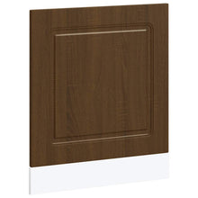 Vaatwaspaneel Kalmar 60x1,5x67 cm bewerkt hout bruin eikenkleur