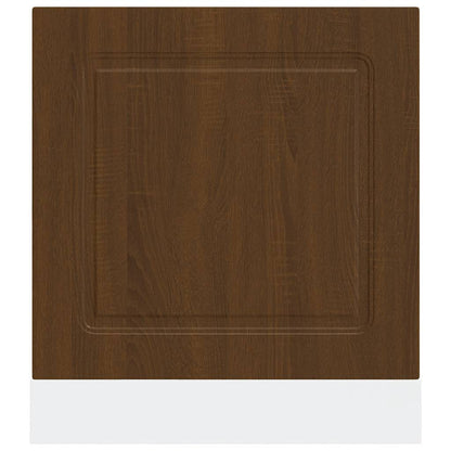 Vaatwaspaneel Kalmar 60x1,5x67 cm bewerkt hout bruin eikenkleur