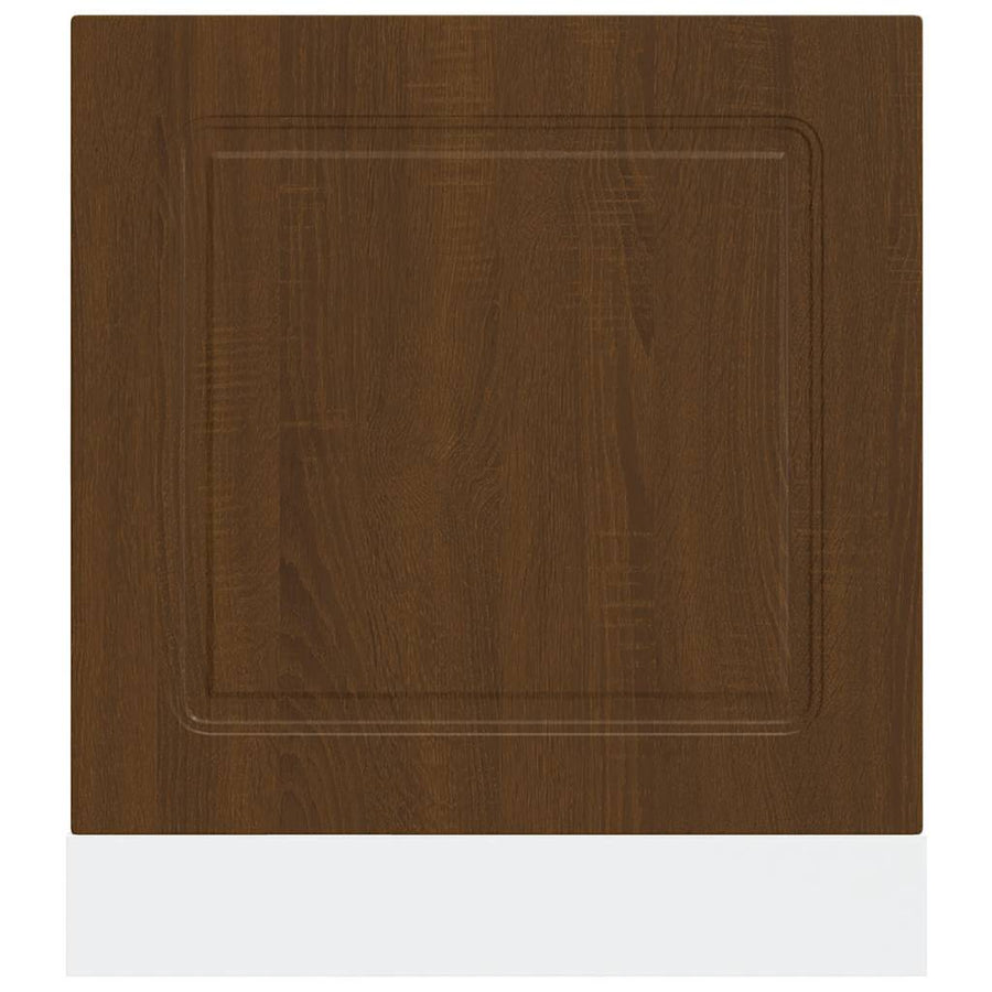 Vaatwaspaneel Kalmar 60x1,5x67 cm bewerkt hout bruin eikenkleur