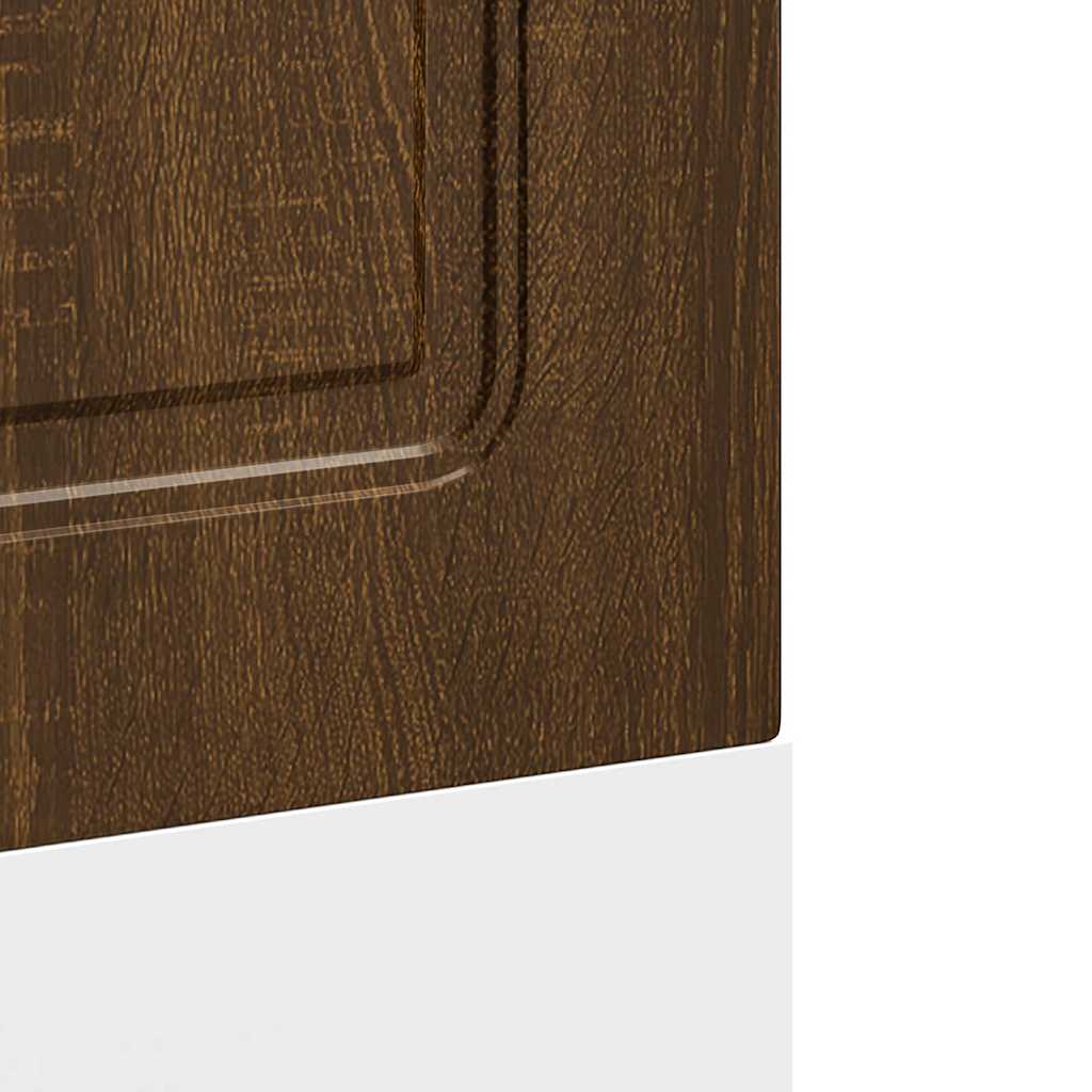 Vaatwaspaneel Kalmar 60x1,5x67 cm bewerkt hout bruin eikenkleur