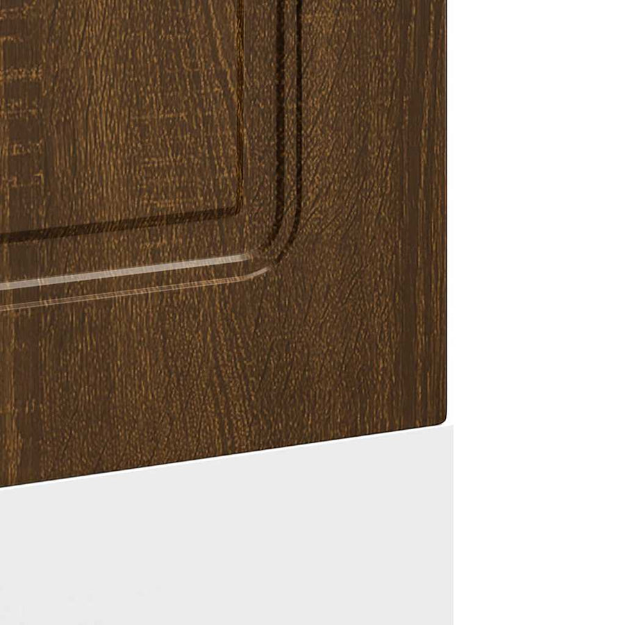 Vaatwaspaneel Kalmar 60x1,5x67 cm bewerkt hout bruin eikenkleur