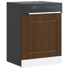 Dishwasher panel Kalmar 60x1.5x67 cm engineered wood brown oak color