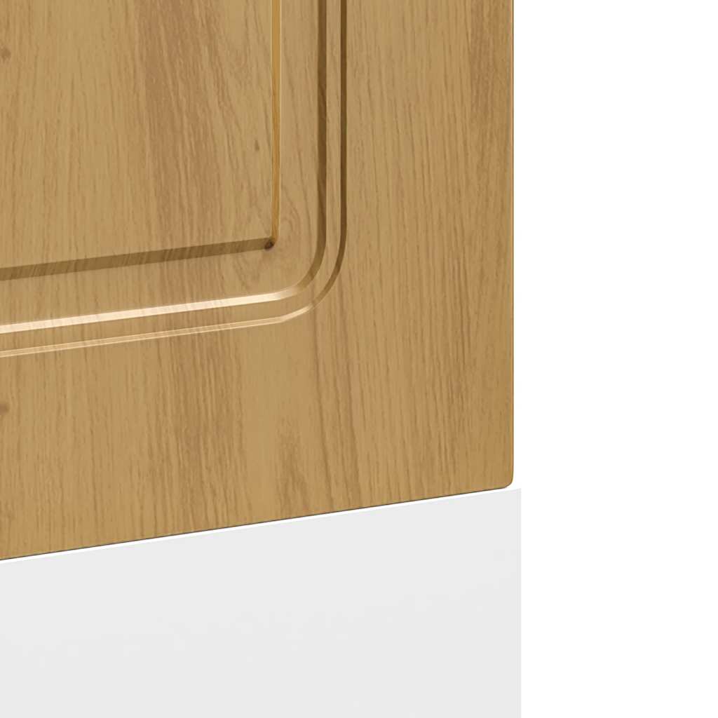 Vaatwaspaneel Kalmar 60x1,5x67 cm bewerkt hout artisanaal eiken
