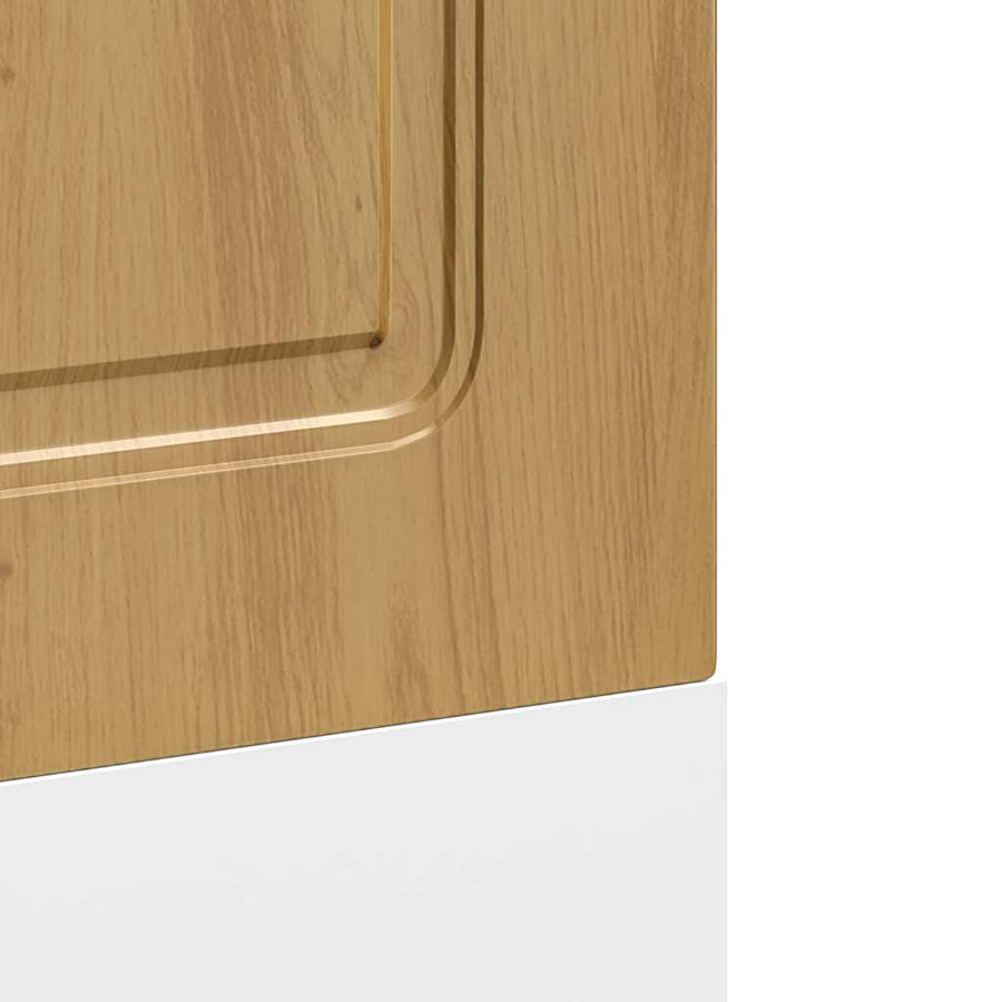 Vaatwaspaneel Kalmar 60x1,5x67 cm bewerkt hout artisanaal eiken