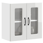 Keukenwandkast 60x31x60 cm hoogglans wit bewerkt hout
