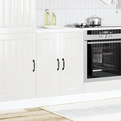 Spoelbakonderkast Lucca bewerkt hout hoogglans wit