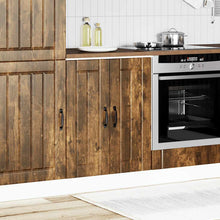 Spoelbakonderkast Lucca bewerkt hout gerookt eikenkleurig