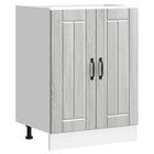 Spoelbakonderkast Lucca 60x46x81.5 cm bewerkt hout grijs