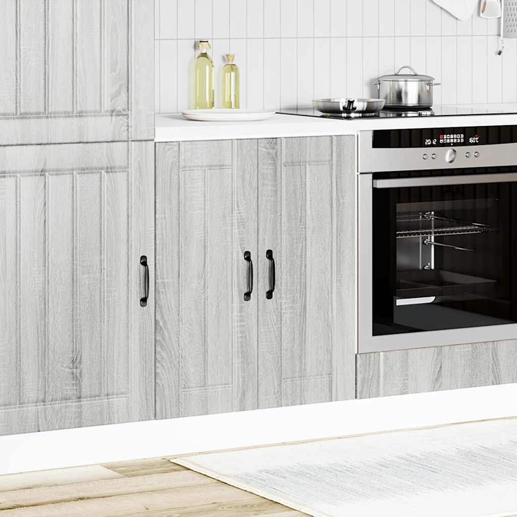 Spoelbakonderkast Lucca bewerkt hout grijs sonoma eiken