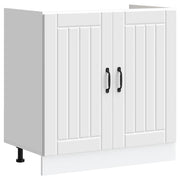 Sink base cabinet Lucca treated wood white
