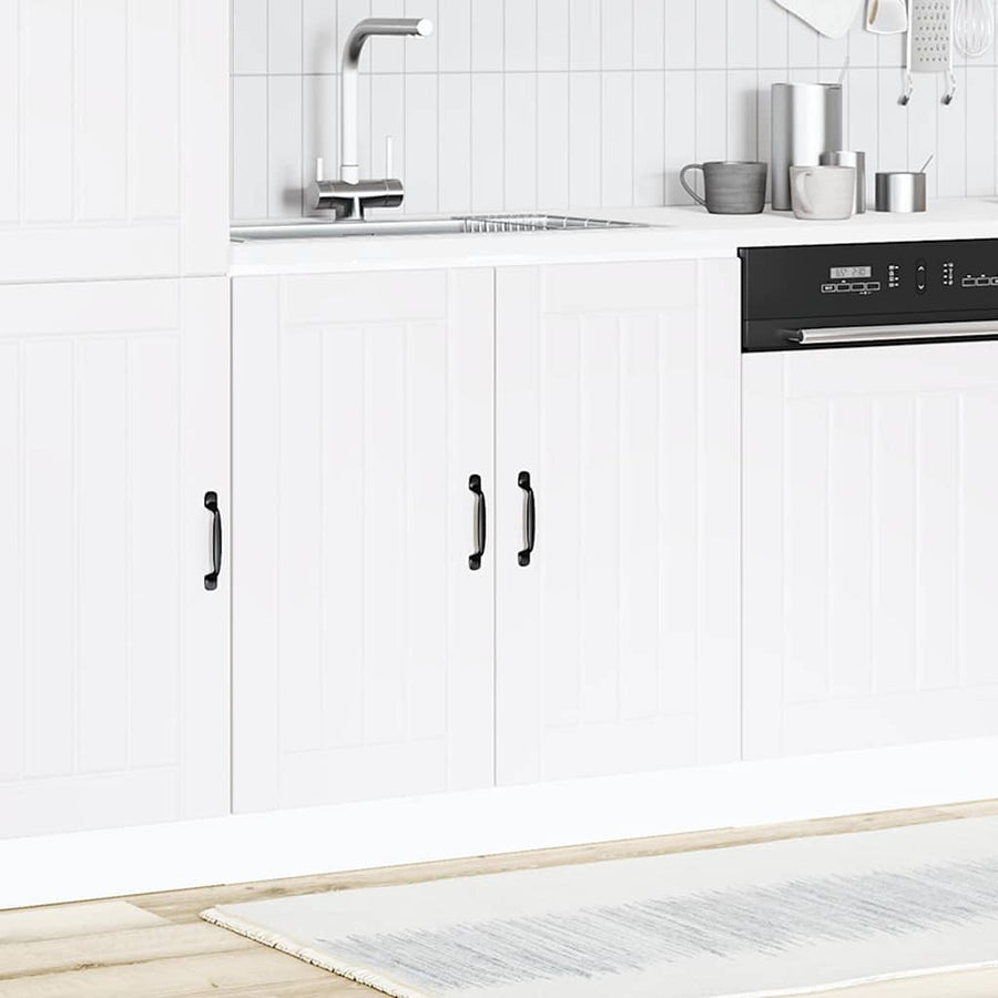 Spoelbakonderkast Lucca bewerkt hout wit