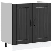 Sink base cabinet Lucca treated wood black