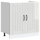 Sink Base Cabinet Lucca Engineered Wood High Gloss White