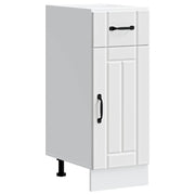 Lucca base cabinet carved wood white