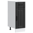 Base cabinet Lucca treated wood black
