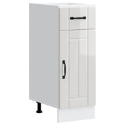 Lucca base cabinet treated wood high gloss white