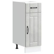 Lucca base cabinet reclaimed wood concrete grey
