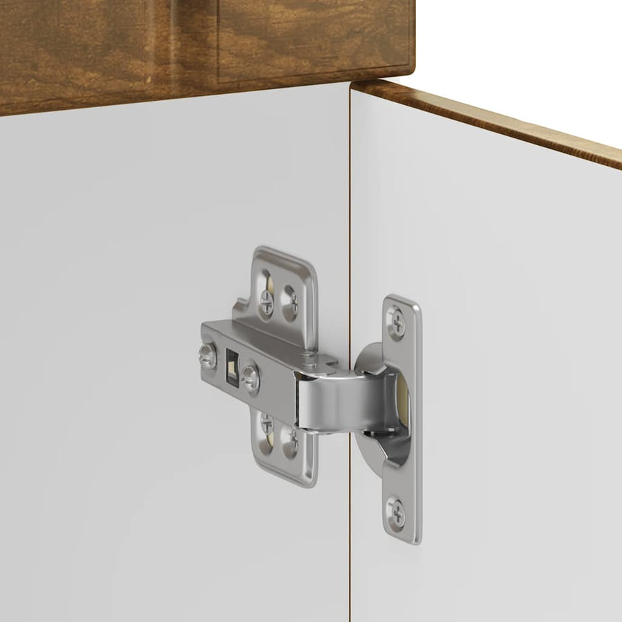 Keuken onderkast Lucca bewerkt hout gerookt eikenkleurig
