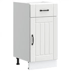 Keukenonderkast Lucca bewerkt hout wit 40x46x81.5 cm