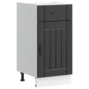 Base cabinet Lucca treated wood black