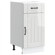 Base cabinet Lucca treated wood high gloss white