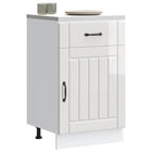 Onderkast Lucca 50x46x81.5 cm hoogglans wit bewerkt hout
