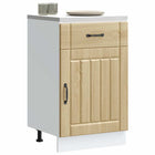 Keukenonderkast Lucca 50x46x81.5 cm bewerkt hout sonoma eiken