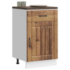 Keukenonderkast Lucca bewerkt hout oud houtkleurig 50x46x81.5 cm