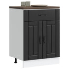 Base Cabinet Lucca Treated Wood Black