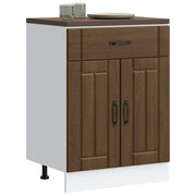 Keuken onderkast Lucca 60x46x81.5 cm bewerkt hout bruin