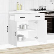 Onderkast Lucca bewerkt hout wit 80x46x81.5 cm