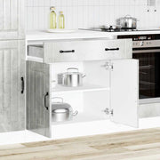 Onderkast Lucca 80x46x81.5 cm bewerkt hout betongrijs