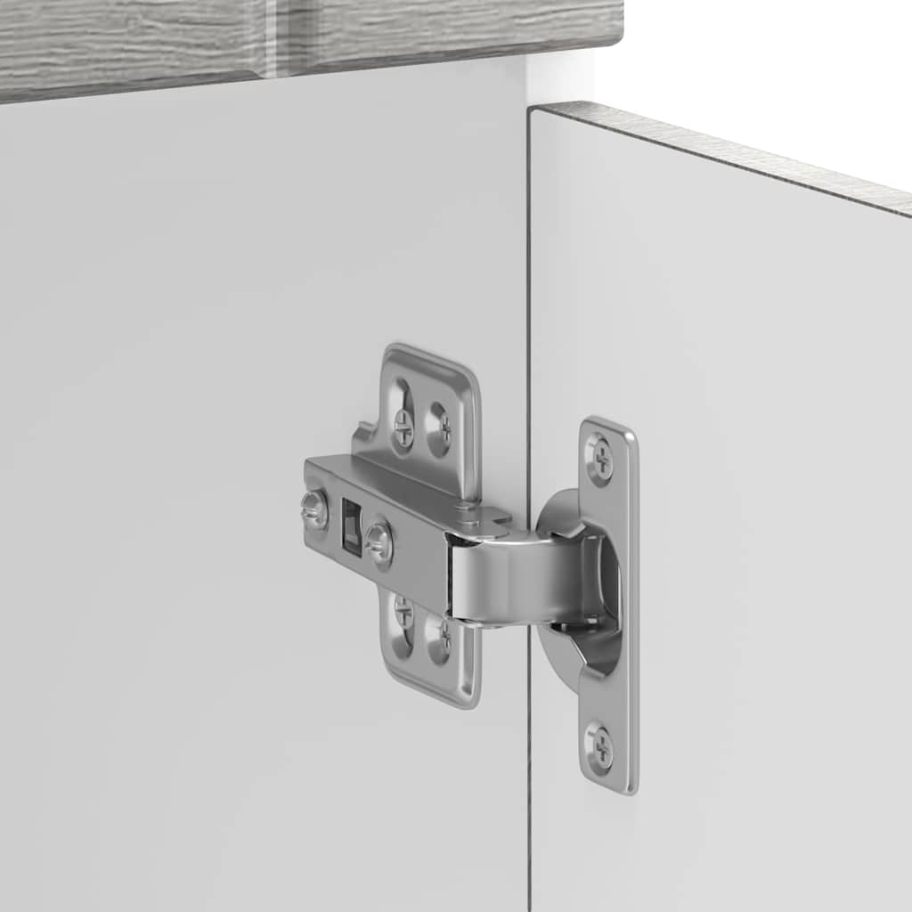 Keuken onderkast Lucca bewerkt hout grijs sonoma eikenkleur