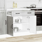 Onderkast Lucca 80x46x81.5 cm bewerkt hout grijs sonoma
