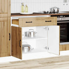 Base cabinet Lucca treated wood artisan oak color