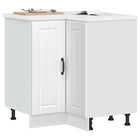 Keuken hoekonderkast Lucca 75,5x75,5x81,5 cm bewerkt hout wit