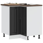 Keuken hoekonderkast Lucca 75,5x75,5x81,5 cm bewerkt hout zwart