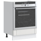 Ovenkast Lucca 60x46x81.5 cm bewerkt hout wit