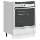 Ovenkast Lucca 60x46x81.5 cm hoogglans wit