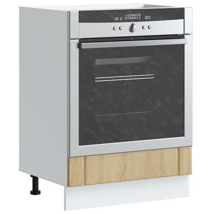 Ovenkast Lucca bewerkt hout sonoma eikenkleurig