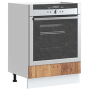 Ovenkast Lucca 60x46x81.5 cm bewerkt hout oud houtkleurig