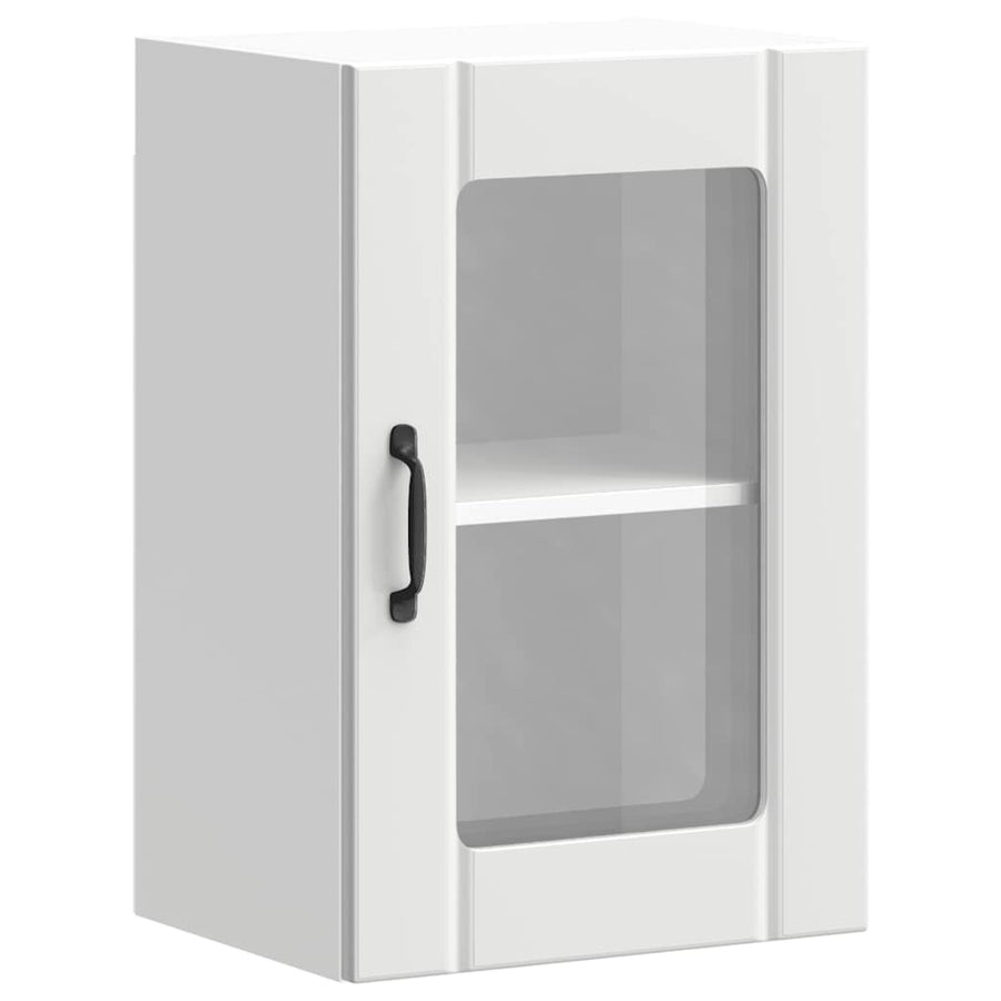 Keukenwandkast met glazen deur Lucca wit