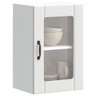 Keukenbovenkast 40x31x60 cm wit met glazen deur