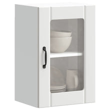 Keukenwandkast met glazen deur Lucca wit