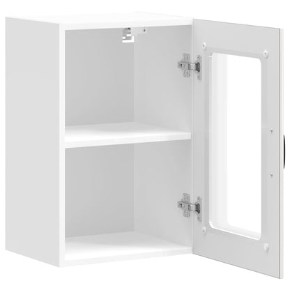 Keukenwandkast met glazen deur Lucca hoogglans wit