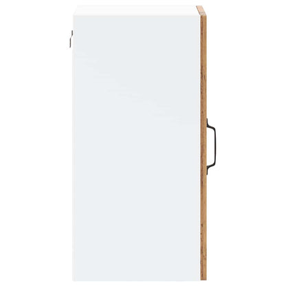 Keukenwandkast met glazen deur Lucca oud houtkleurig